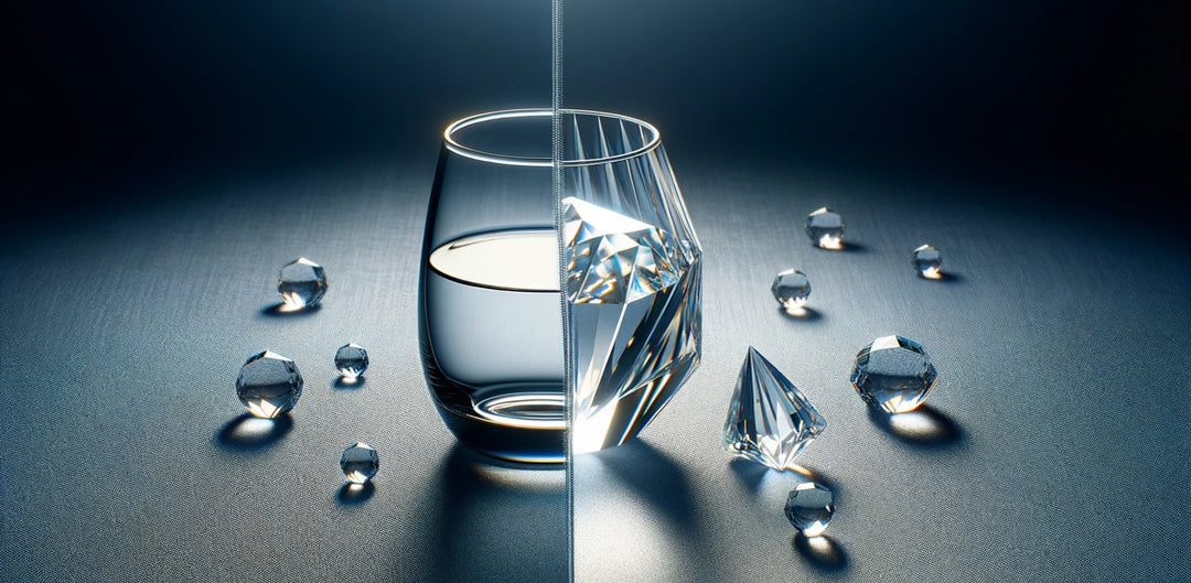 Différence verre et cristal