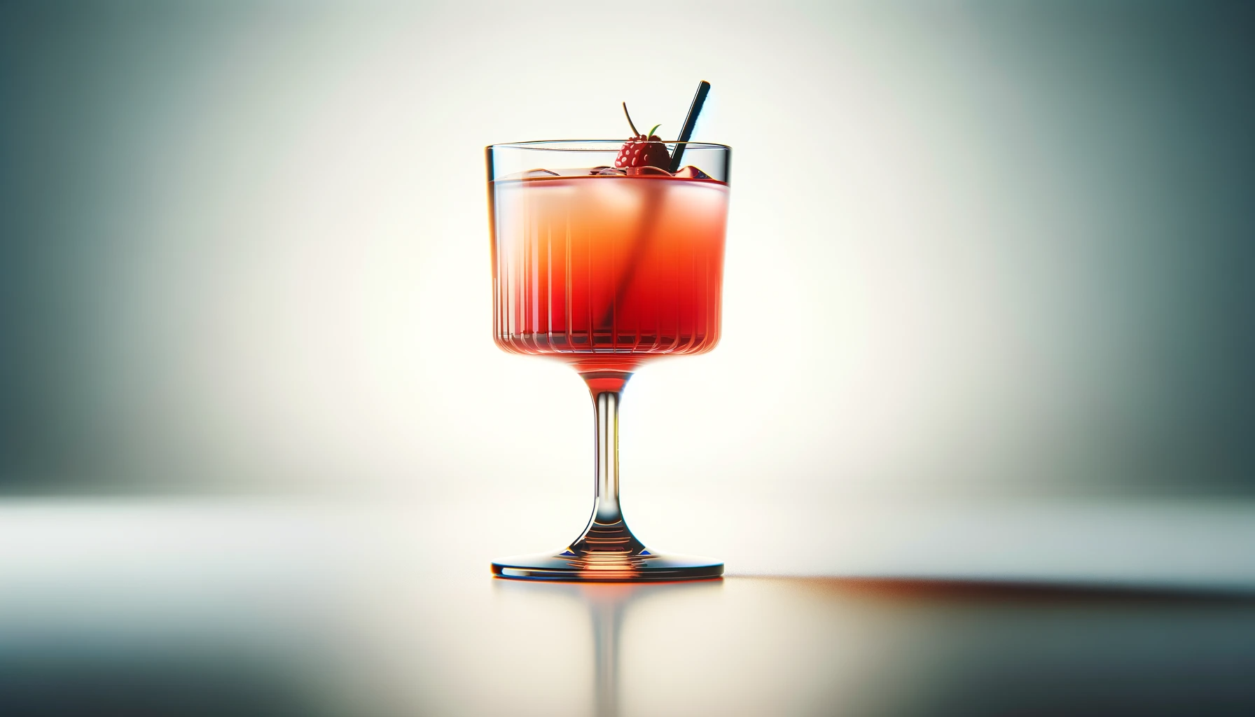 un verre à cocktail rempli dans un fond blanc professionel 