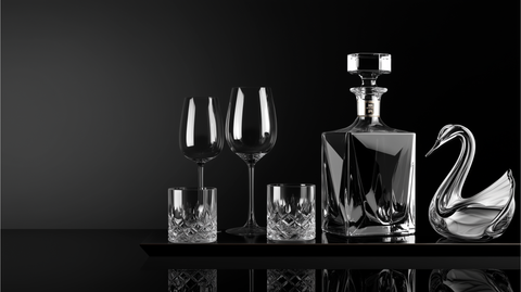 carafes et verres raffinés pour art de la table