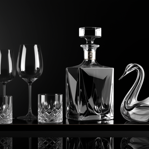 carafes et verres raffinés pour art de la table
