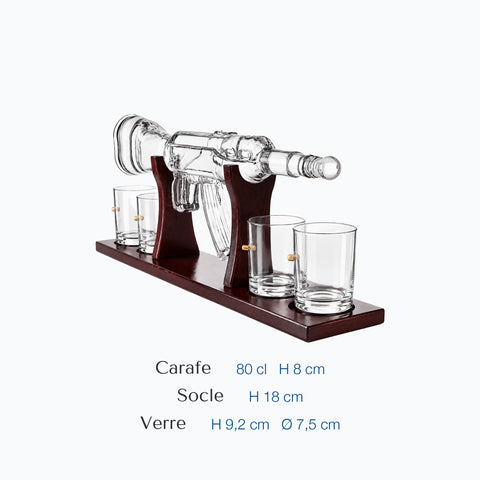 Dimensions : Carafe à Whisky AK47 (contenance 80 cl)