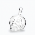 Bouteille ou Carafe Transparente Design Tête de Mort