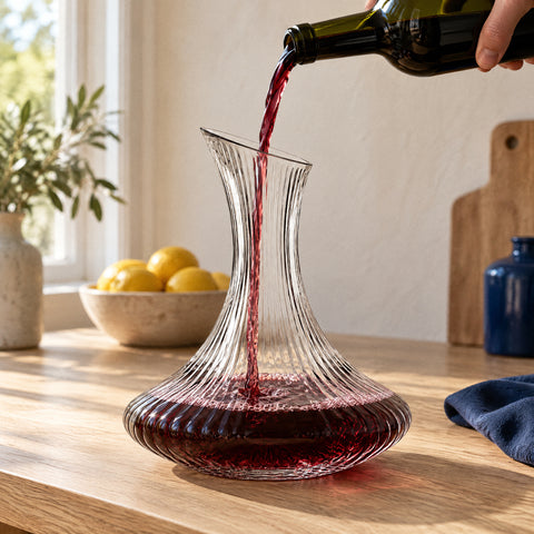 Carafe à Décanter Gravée Accanto, en service