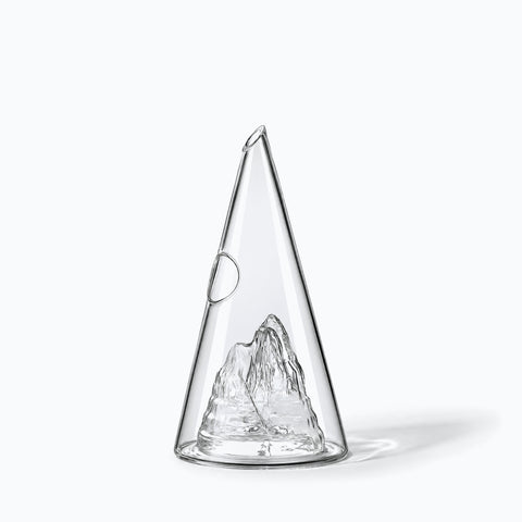 Carafe à Décanter Originale Orizzonte, avec son ombre portée, sur fond blanc