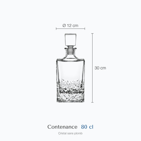 Dimensions : Carafe à Digestif Lofoten (hauteur 30 cm, diamètre 12 cm, contenance 80 cl)