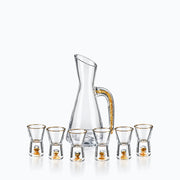 Carafe à Liqueur Génépi, sur fond blanc