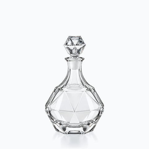Ancienne Carafe à Liqueur Améthyste, sur fond blanc