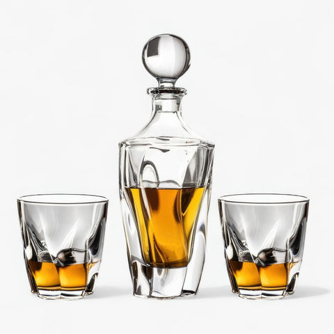 Carafe à Liqueur Bouchon | Cristal de Bohème - Verasco Carafe · 2 verres