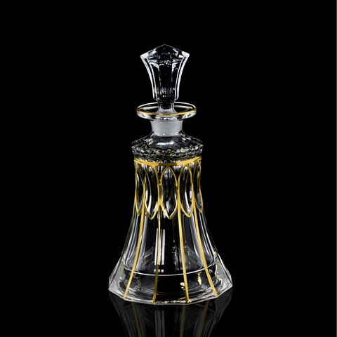 Carafe à Liqueur Verre Dorée 