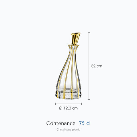 Dimensions : Carafe à Vin Ancienne Harpe (hauteur 32 cm, contenance 75 cl)