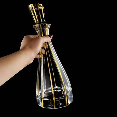 Carafe à vin Ancienne Ciselée avec Dorure