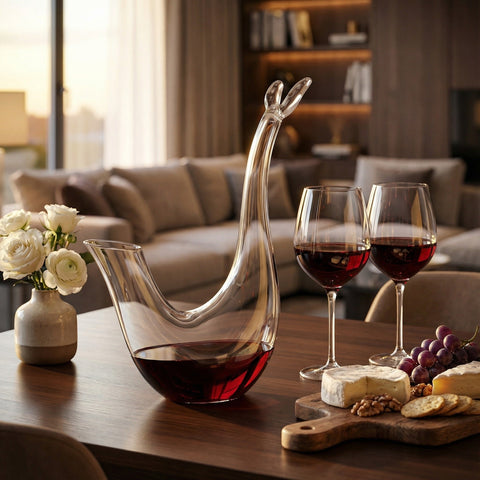 Carafe à Vin Canard | Verre Soufflé Sculptural - Verasco