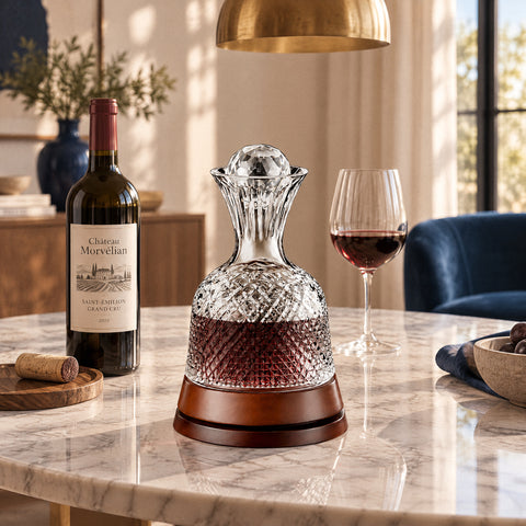 Carafe à Vin Design Luxe Maestoso, mise en situation à table