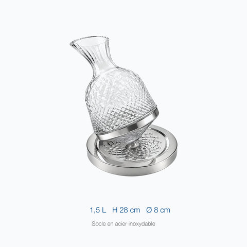 Dimensions : Carafe à Vin Gravée Perle