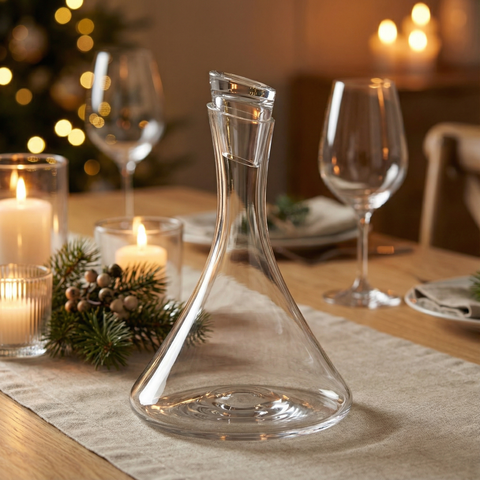 Carafe à vin en verre de cristal rapide,entrée européenne,cascade Lux Carafe à vin en verre de cristal rapide,entrée européenne,cascade Lux