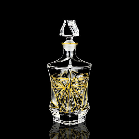Carafe à Whisky Cristal Dorée