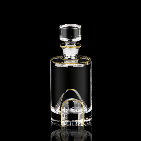Carafe à Whisky Cristal et Goulot Or