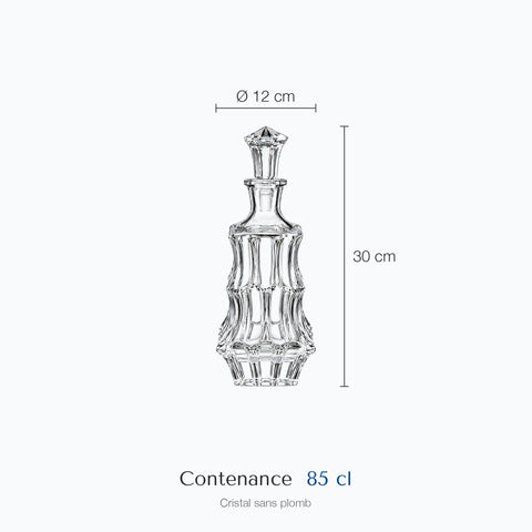 Dimensions : Carafe à Whisky Vintage Sentinelle (hauteur 30 cm, diamètre 12 cm, contenance 85 cl)