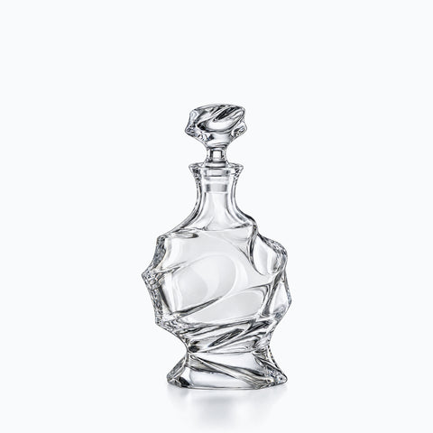 Ancienne Carafe Absinthe Hysope, sur fond blanc