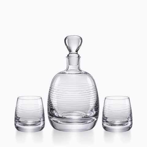 Carafe Alcool Fort Ellipse, sur fond blanc