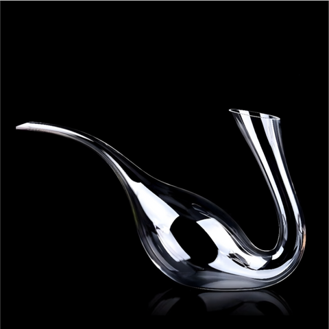 Carafe Ancienne à Vin en Verre avec Long Bec Verseur