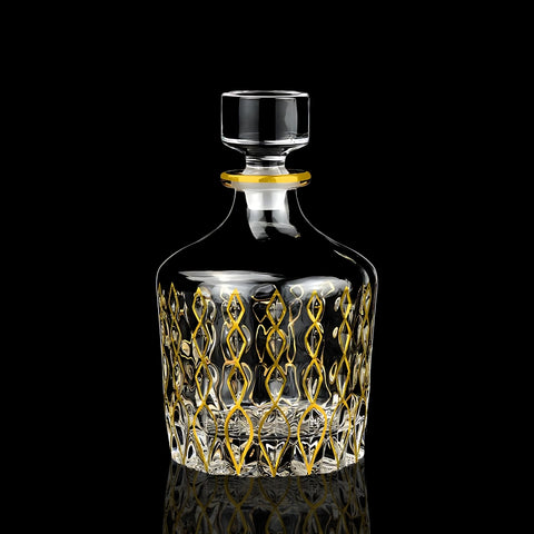 Carafe Ancienne Cristal Taillé Losange