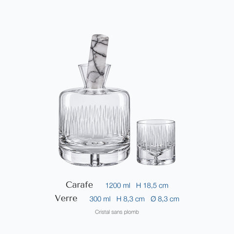 Dimensions : Carafe Art Jaspé