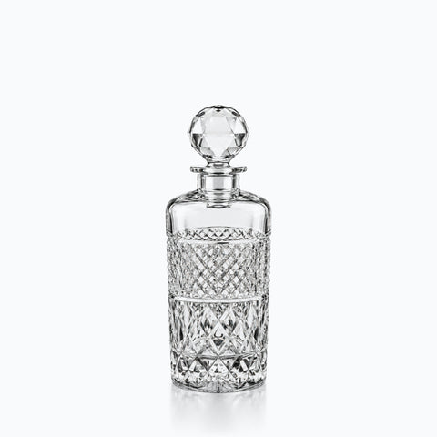 Carafe Art Déco Ancienne Pampille, sur fond blanc