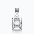 Carafe à Whisky Bouchon en Verre Tonneau, sur fond blanc