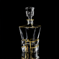 Carafe Cristal à Bord Doré 