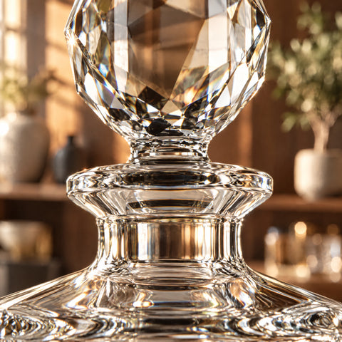 Détail de la matière : Carafe à Whisky Cristal de Bohème Zircon