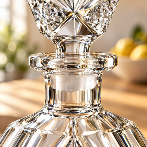 Détail de la matière : Carafe Gravée Cristal Jouvence