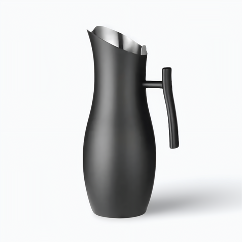 Carafe D'eau Aluminium Design Inox Noir