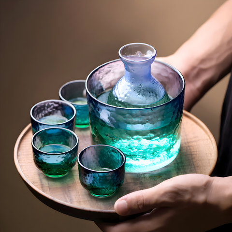 Carafe d'eau | Verre Bleu