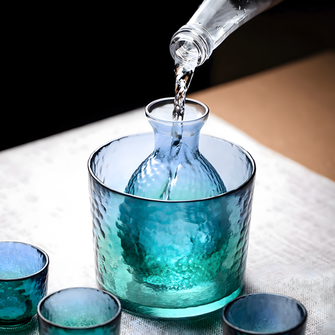 Carafe d'eau | Verre Bleu