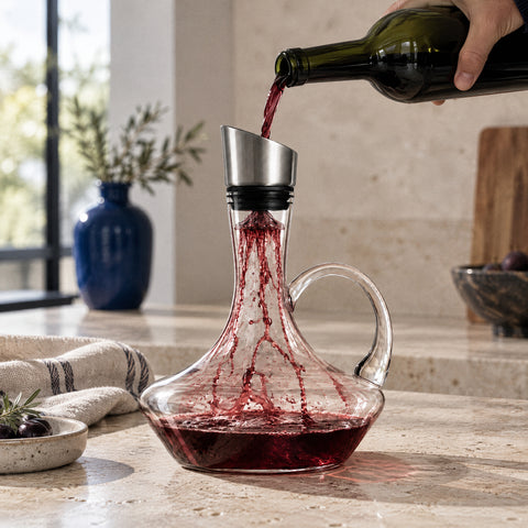Carafe de Décantation Vin Éryone, en service