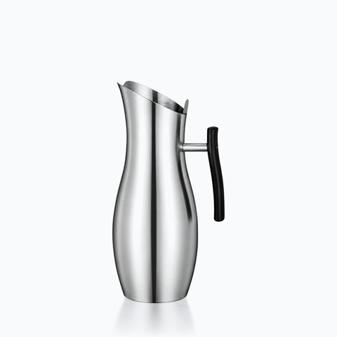 Carafe d'eau Inox Nebbia, sur fond blanc