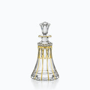 Carafe à Liqueur Verre doré Pagode, sur fond blanc