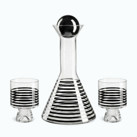 Carafe Rayure | Design Graphique - Verasco Carafe · 2 verres