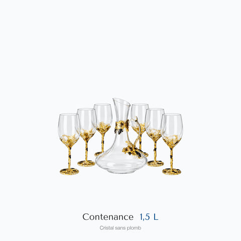 Dimensions : Carafe Style Renaissance Pavane (contenance 1,5 L)