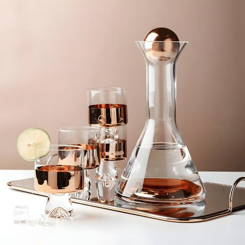 Carafe Verre Cristal 1 Carafe + 4 Verres