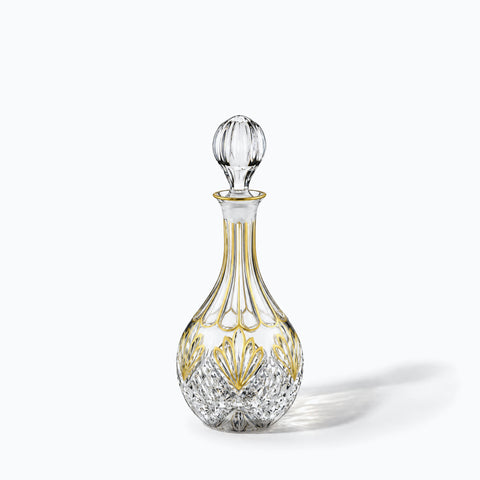 Carafe Whisky Bouchon Rond Lune, avec son ombre portée, sur fond blanc
