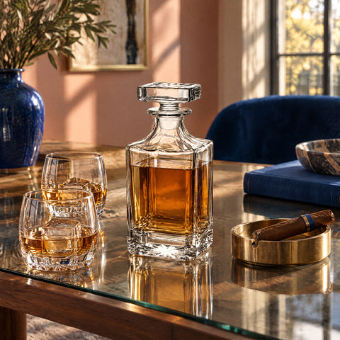 Carafe à Whisky Peaky Blinders, mise en situation à table