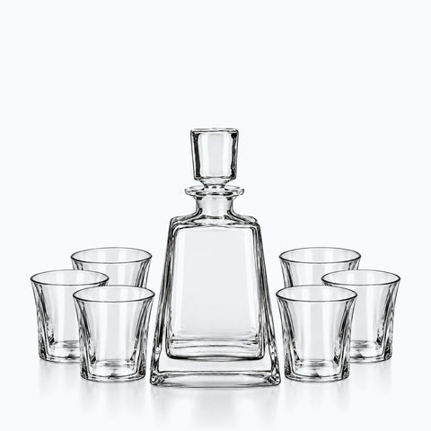Service à Whisky Pétrel, sur fond blanc