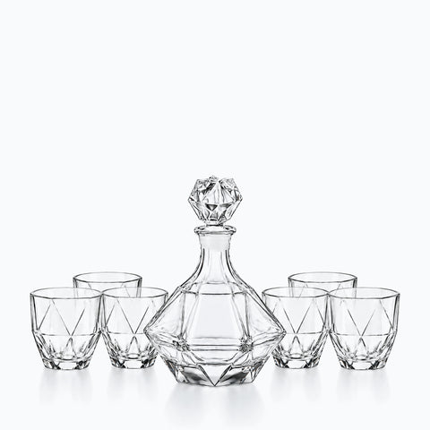 Coffret Carafe & Verres à Whisky Éperon, sur fond blanc