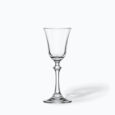 Verre à Cognac Fleur, avec son ombre portée, sur fond blanc