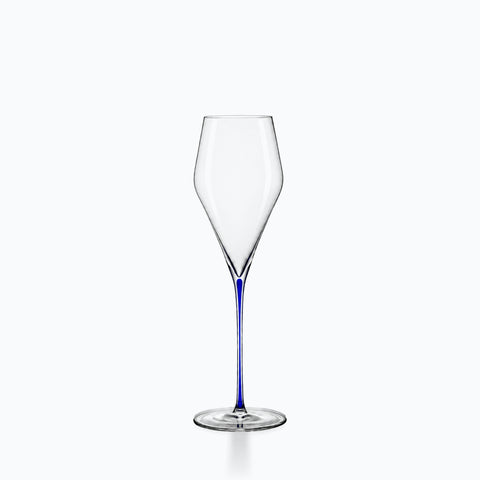 Flûte à Champagne Tige Colorée Oriflamme bleu
