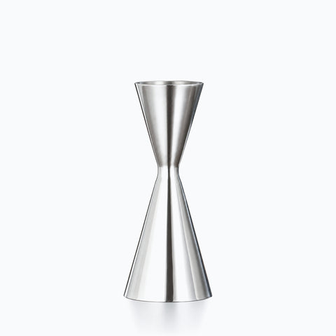 Jigger japonais en inox poli miroir, double cône 30 et 60 ml