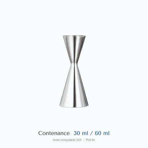 Cotes du doseur Arête : contenances 3 cl et 6 cl