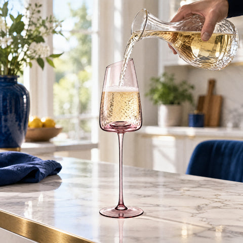 Nouveau Verre à Champagne, en service